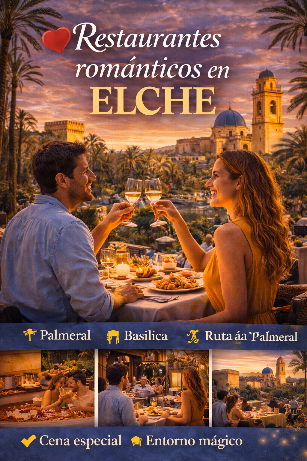 Restaurantes románticos en Elche – Dónde cenar en pareja